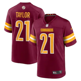 mens nike sean taylor burgundy washington commanders player